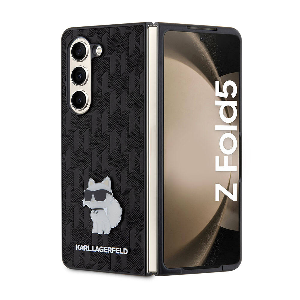 Karl Lagerfeld Galaxy Z Fold 5 Kılıf Orjinal Lisanslı KL Desenli Choupette İkonik Saffiano Kapak - 1 Karl Lagerfeld Galaxy Z Fold 5 Kılıf Orjinal Lisanslı KL Desenli Choupette İkonik Saffiano Kapak - 1